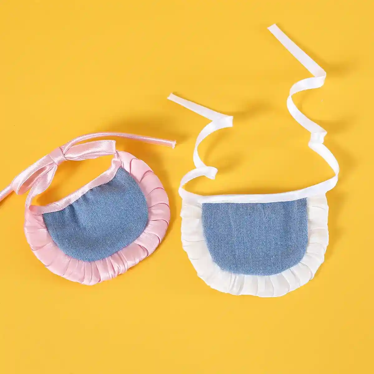 Pet Denim Clothing Set for Cats and Dogs Stylish Hat and Scarf - Image 8