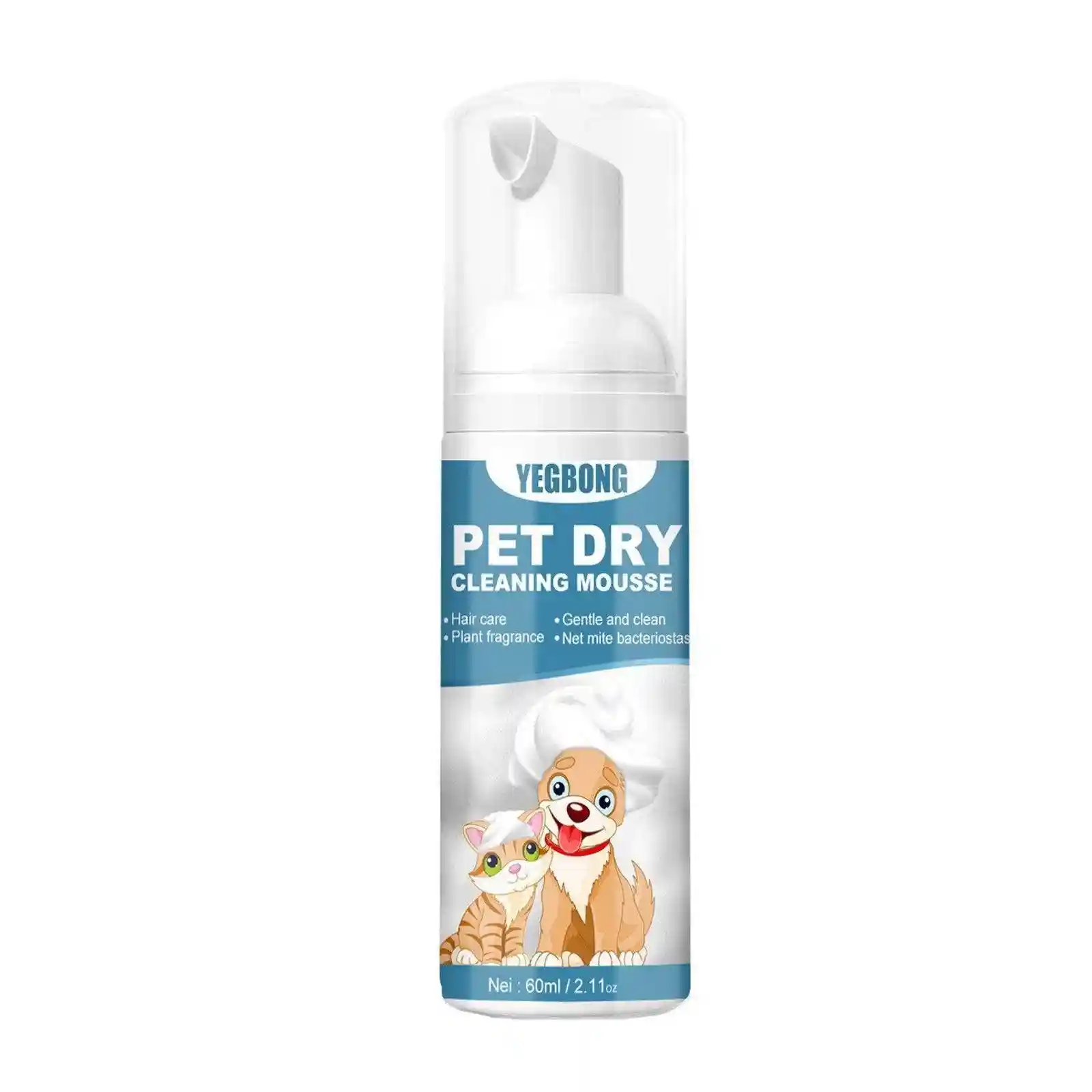 Pet Dry Cleaning Agent Cat Dog Bathing Dry Cleaning Foam Shower Gel Wash-Free - Image 2
