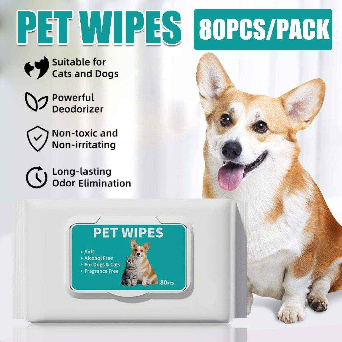 Gentle Ear Care Wipes for Healthy Ears Pet Ear Cleaning Wipes for Dogs and Cats - Image 2