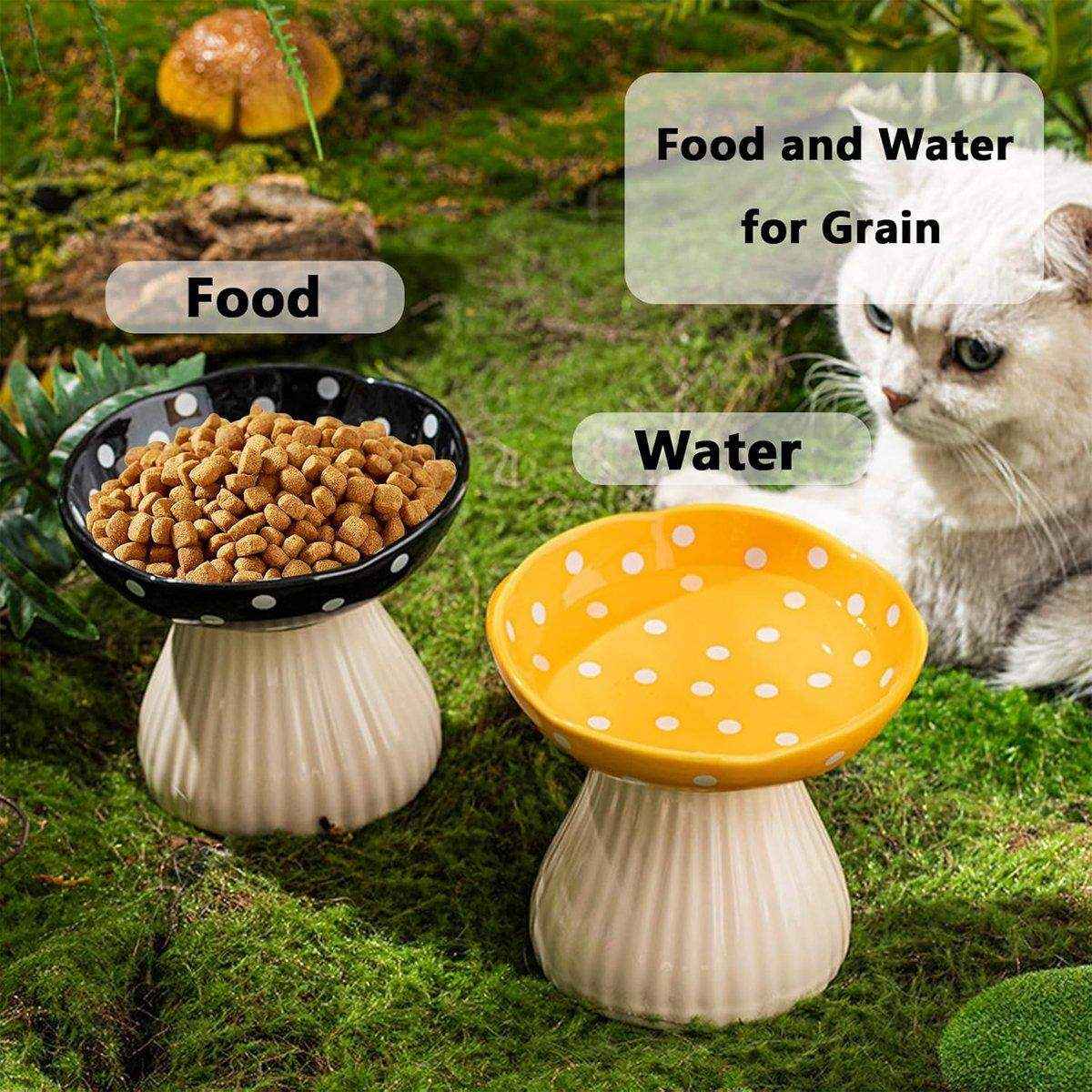 Pet Elevated Mushroom Bowl Cat Dog Bowl Dish Food Feeder Raised Cat Bowl - Image 13