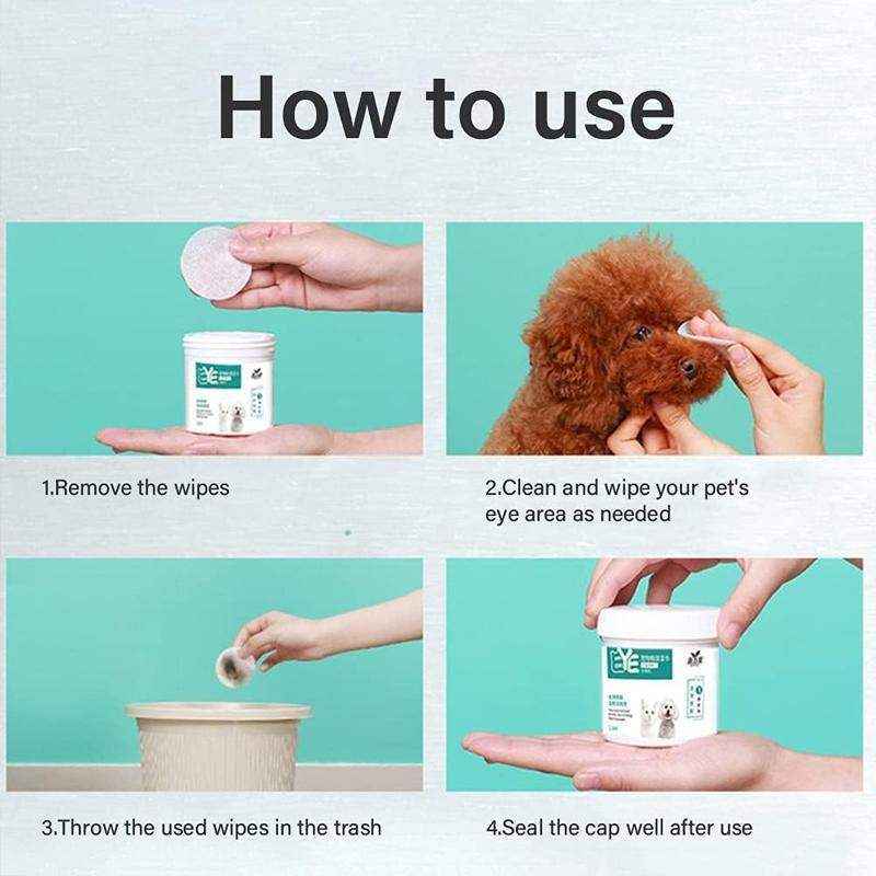 130pcs Pet Eye and Ear Cleaning Wipes Effective Dog and Cat Tear Stain Remover - Image 6