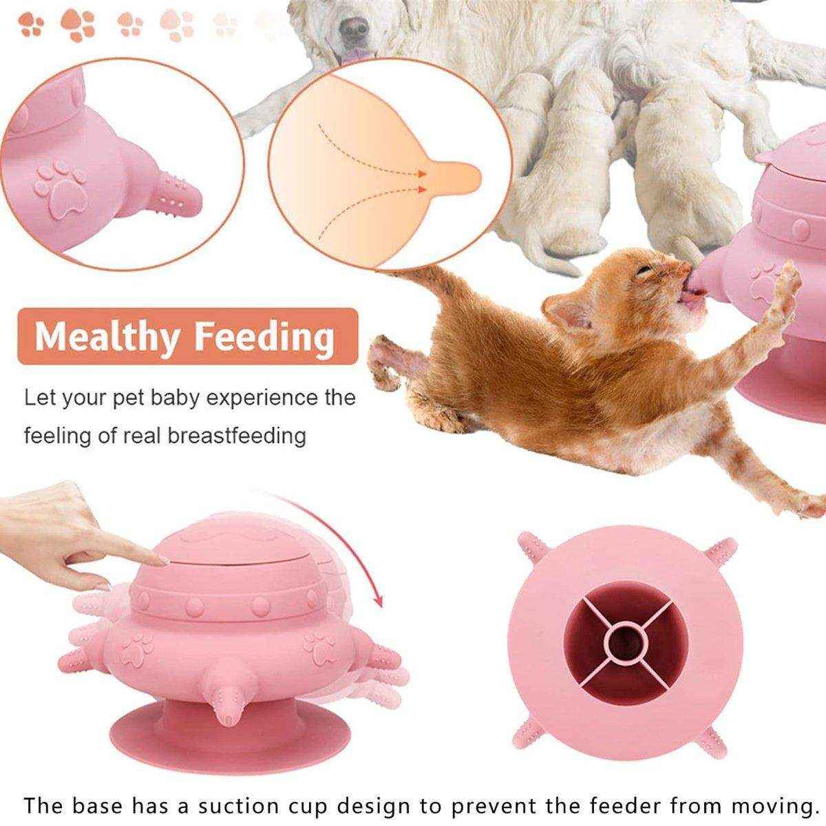 Pet Feeding Water Feeding Artifact Silicone Pet Breast-feeding Anti-choking - Image 5