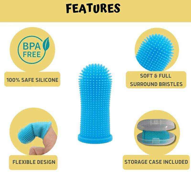 Dog Cat Super Soft Pet Finger Toothbrush Teeth Silicone Brush Care Cleaning - Image 10