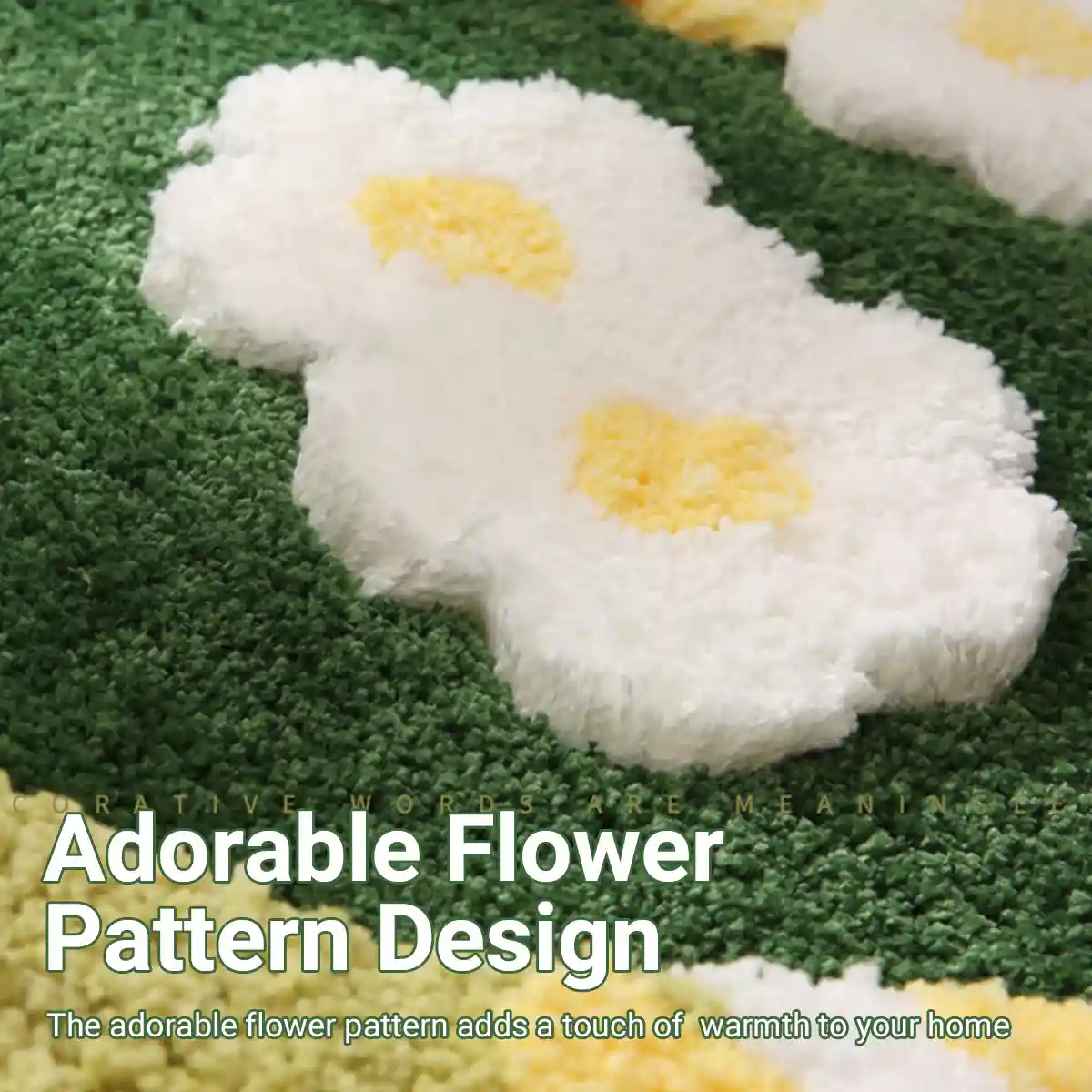 Soft Pet Floor Mat With Non-Slip Base And Flower Pattern - Image 7