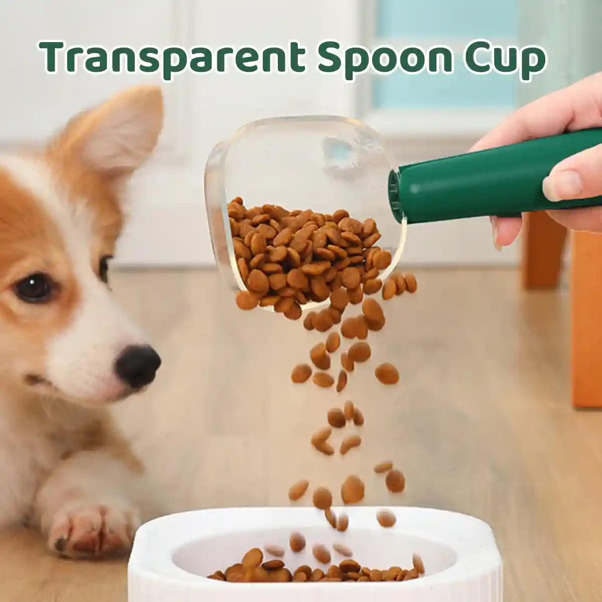 Pet Food Measuring Spoon with Clip Handle Precise 90–120g Scoop - Image 3