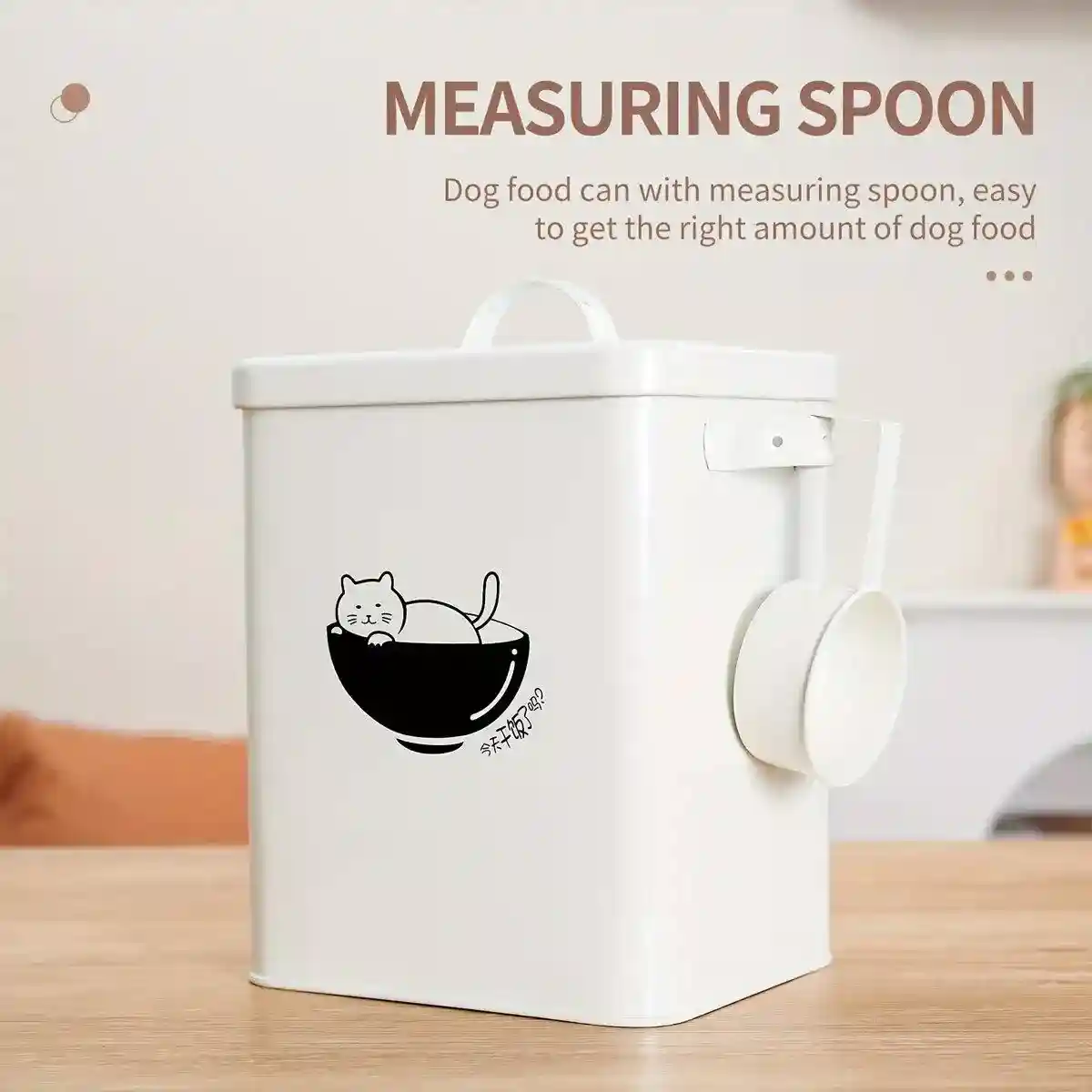 Pet Food Storage Container with Measuring Scoop 6L - Image 13