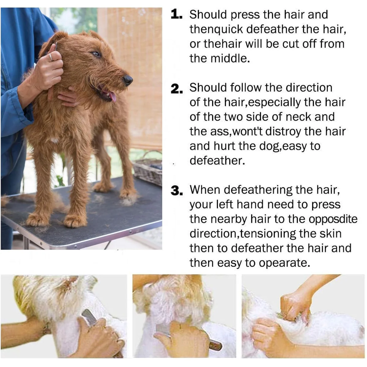 Pet Grooming Pluck Knife For Dogs - Image 10