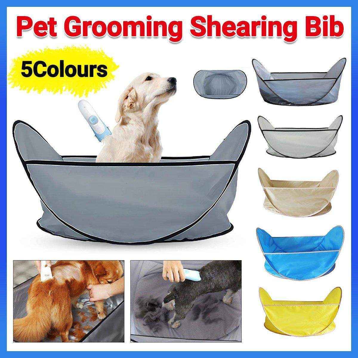 Pet Grooming Shearing Haircut Bib for Pets 5 Colors - Image 3