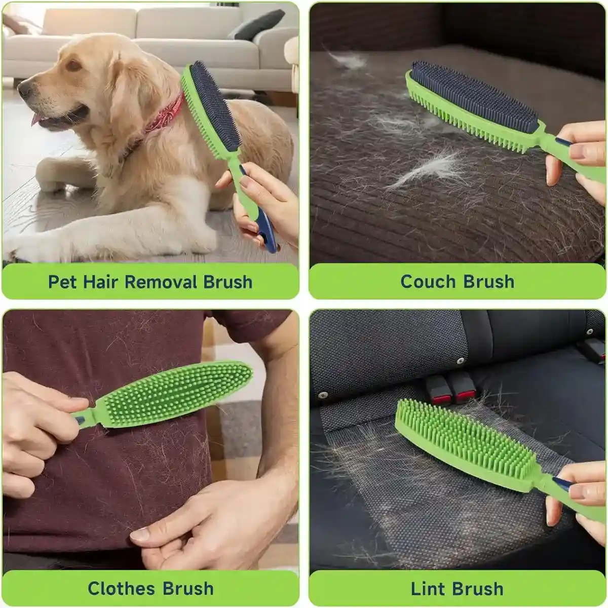 2-in-1 Pet Hair Removal Brush with Dual-Sided Bristles - Image 8