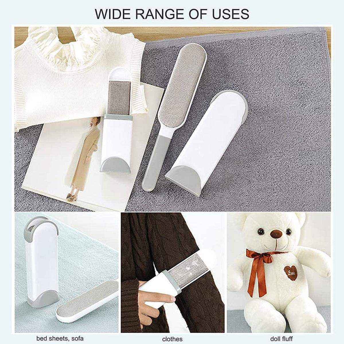 Reusable Pet Hair Remover Brush for Clothes Carpet & Sofa - Image 12