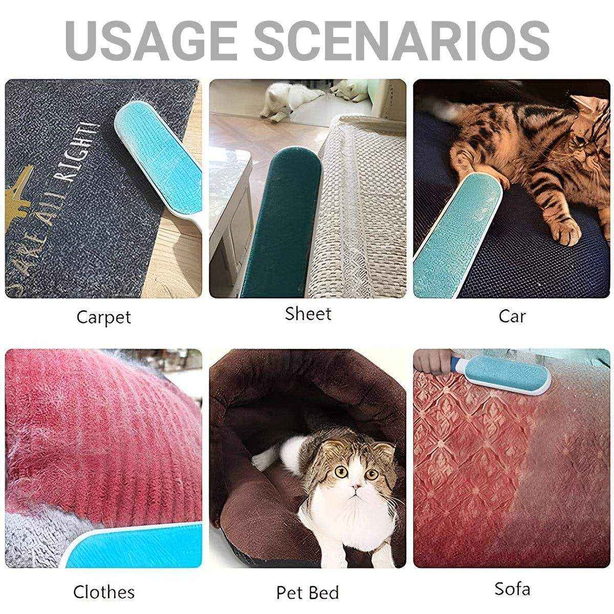 Reusable Pet Hair Remover Brush for Clothes Carpet & Sofa - Image 13