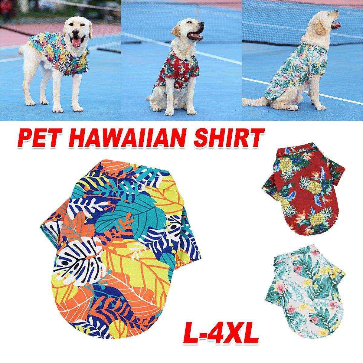 Pet Clothes Cat Dog Spring Summer Dog Hawaiian Shirt - Image 2