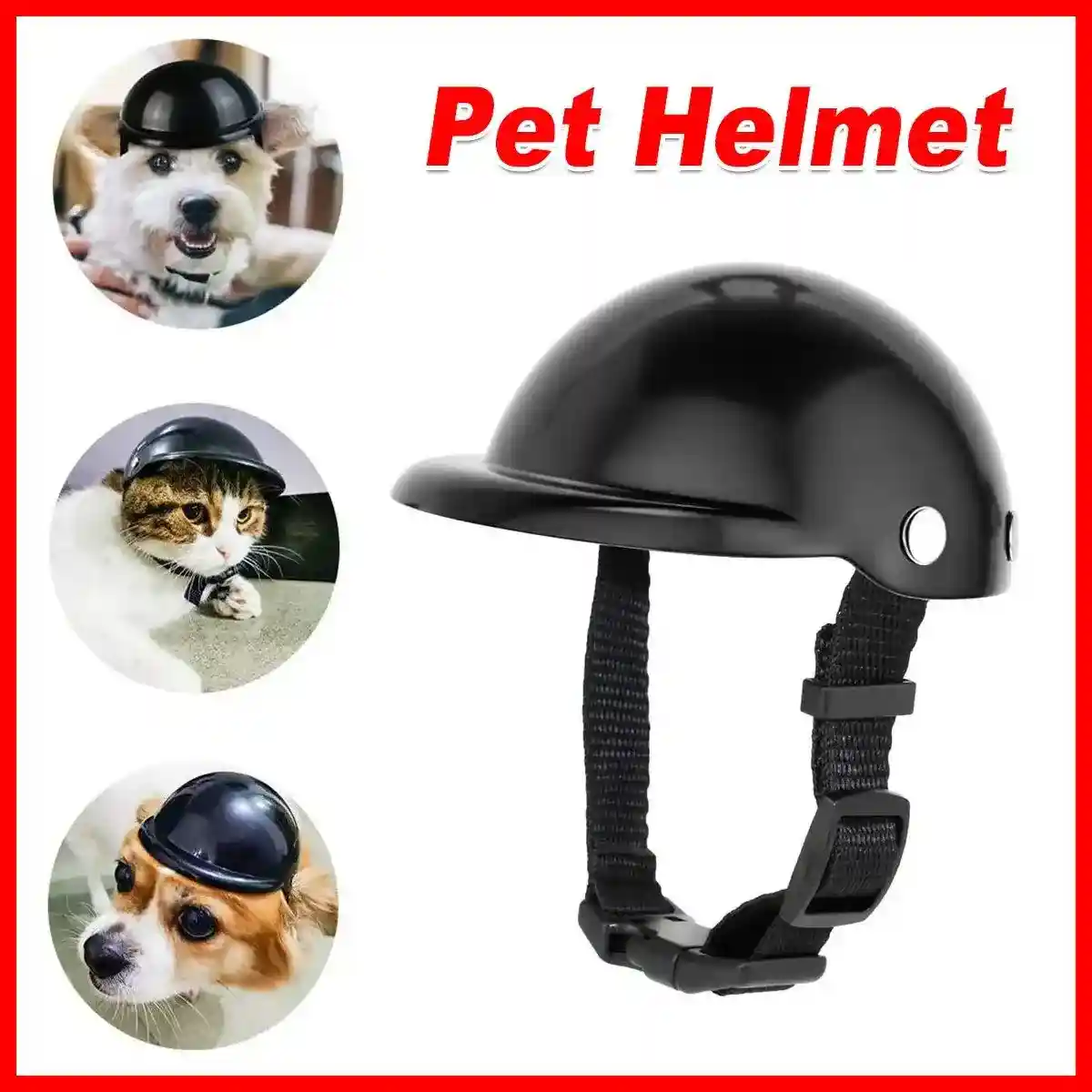 Pet Helmet New Motorcycle Helmet Dog Cat Accessories Pet Toy Hat Headwear - Image 2