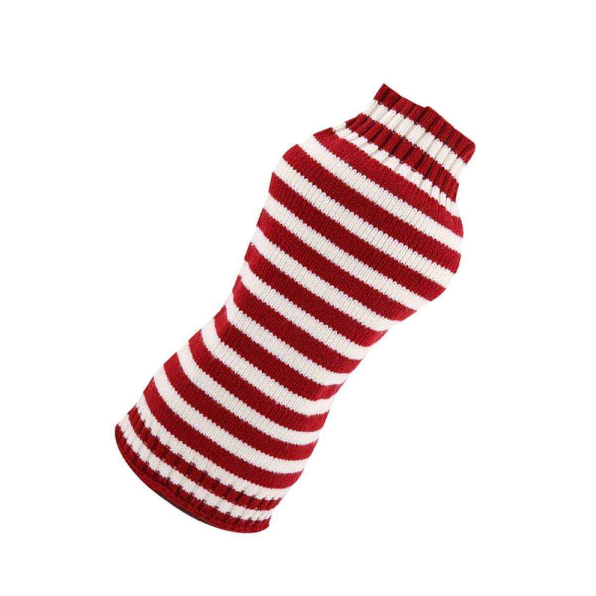 Pet Jumper Sweater Knitwear Red Pinstripes - Image 3