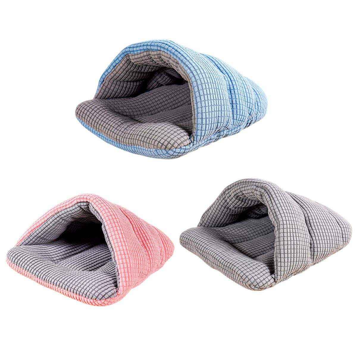 Pet Kennel Sleeping Bag Semi Enclosed Bed for Small Animals Cats and Puppies - Image 3