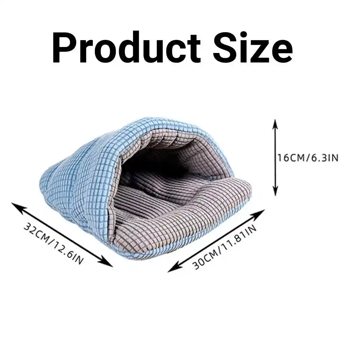 Pet Kennel Sleeping Bag Semi Enclosed Bed for Small Animals Cats and Puppies - Image 9