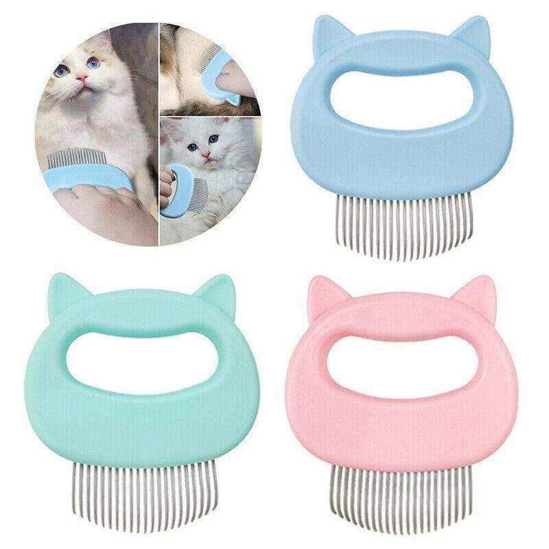 1-3xRelaxing Cat Comb Massager Pet Grooming Brush Dog Hair Removal - Image 11