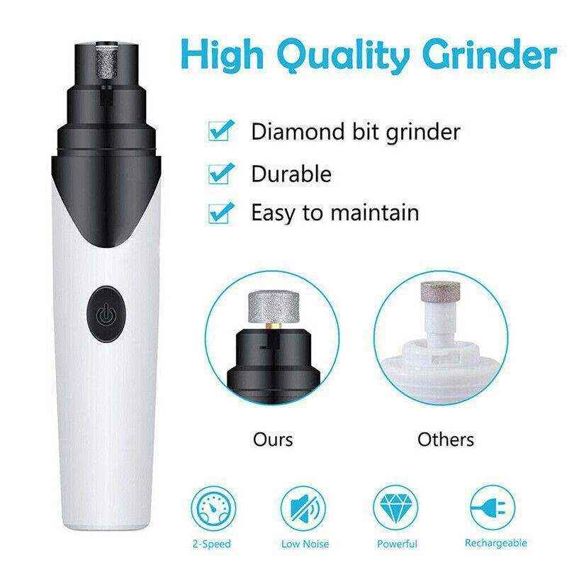 Electric Pet Nail Grinder USB Rechargeable Dog Nail Grinder for Cats and Dogs - Image 12