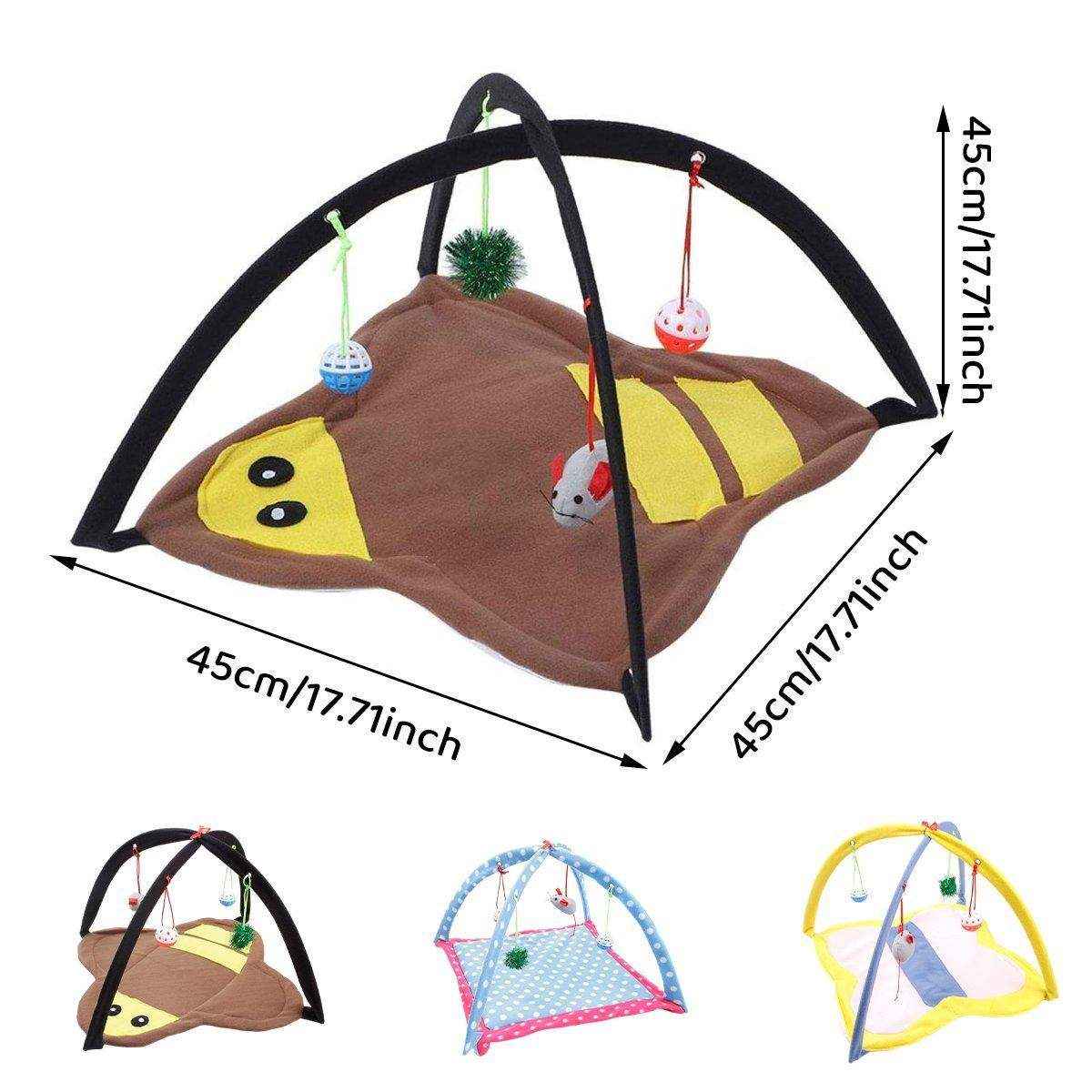 Pet Hammock Cat Breathable Fun Bell Toy Bed Cat Tent - Image 8