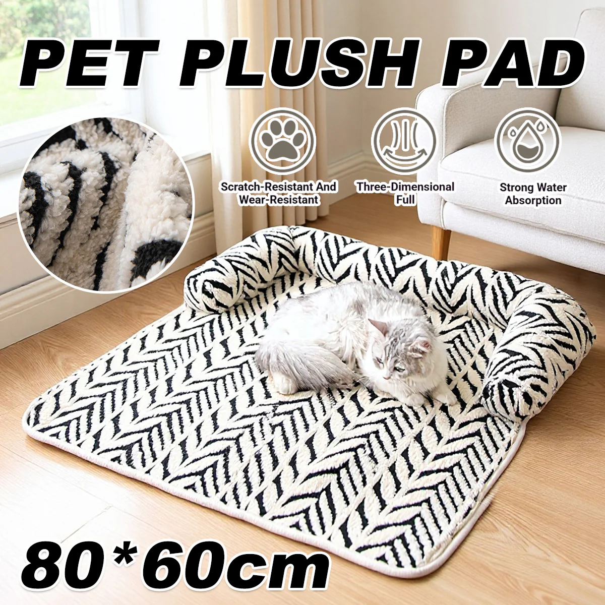 Pet Plush Pad Soft Sleeping Mat For Dogs And Cats
