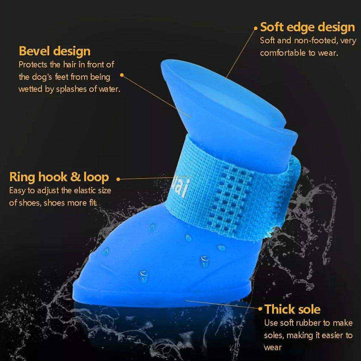 Cartoon Boots Pet Rain Boots Waterproof Non-slip Wear-resistant Dog Shoes - Image 11