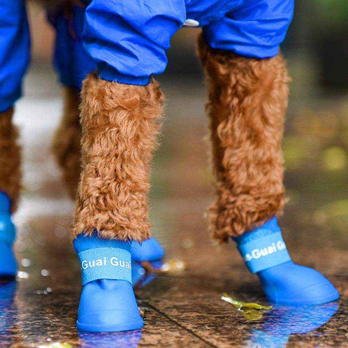 Cartoon Boots Pet Rain Boots Waterproof Non-slip Wear-resistant Dog Shoes - Image 9