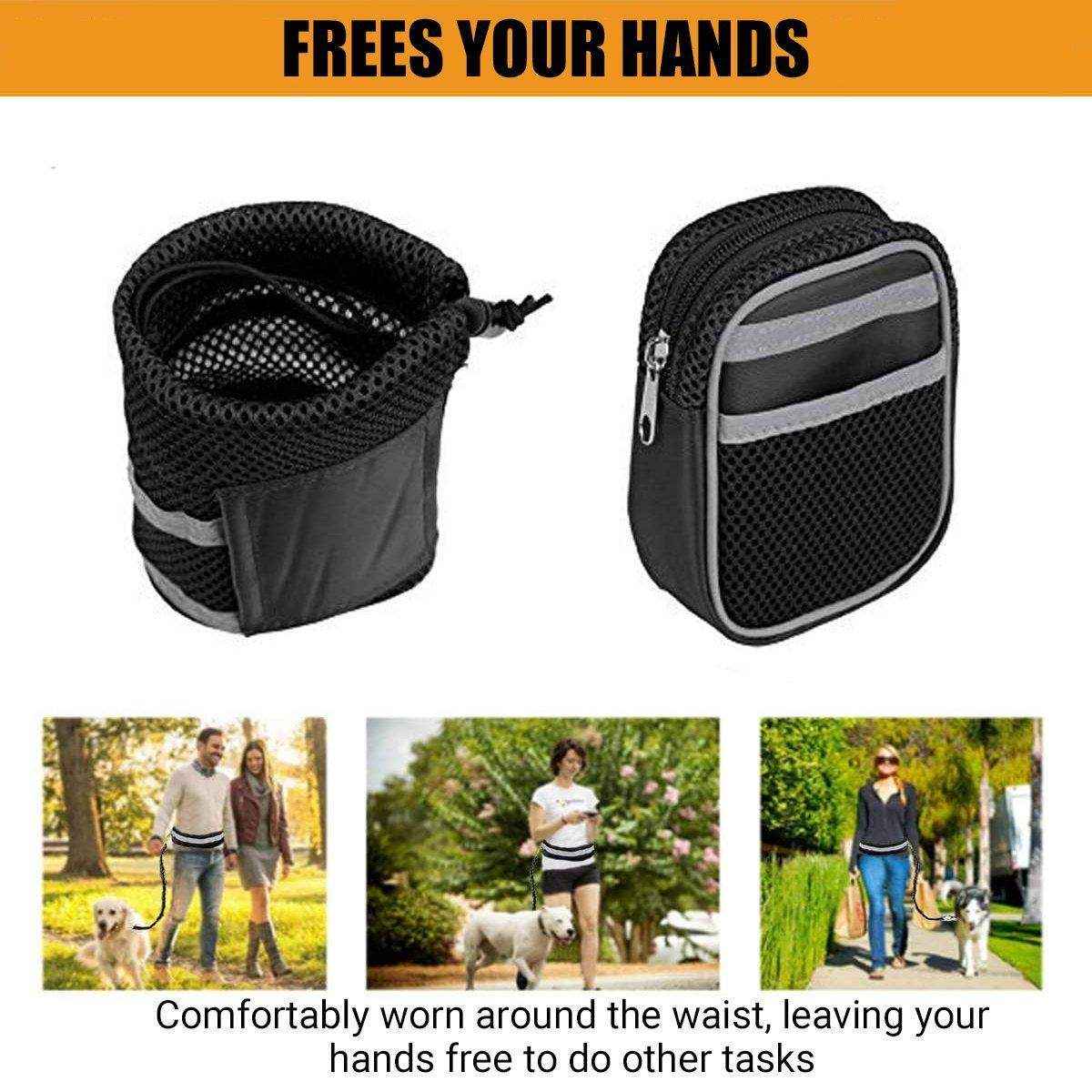 Pet Running Sports Traction Suit Belt Waist Pack Multi-color Reflective Traction Rope Collar Plus Belt - Image 8