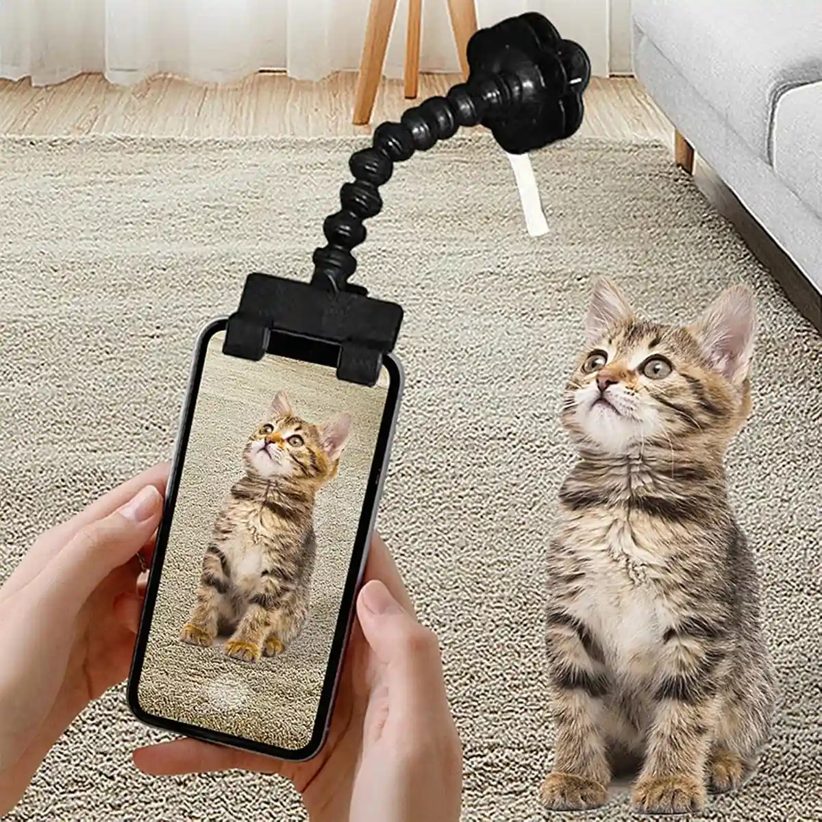 Pet Selfie Stick Smartphone Clip For Perfect Pet Photos - Image 13