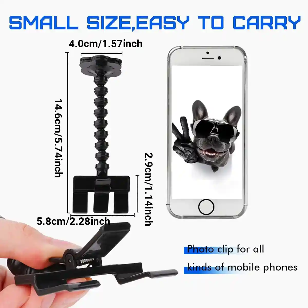 Pet Selfie Stick Smartphone Clip For Perfect Pet Photos - Image 4