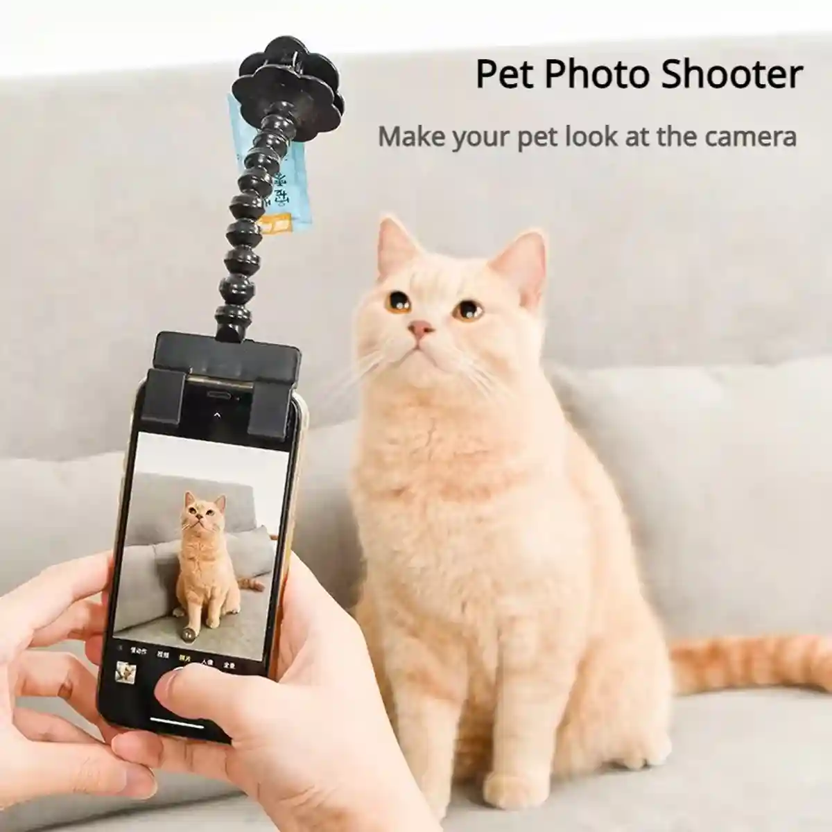Pet Selfie Stick Smartphone Clip For Perfect Pet Photos - Image 7