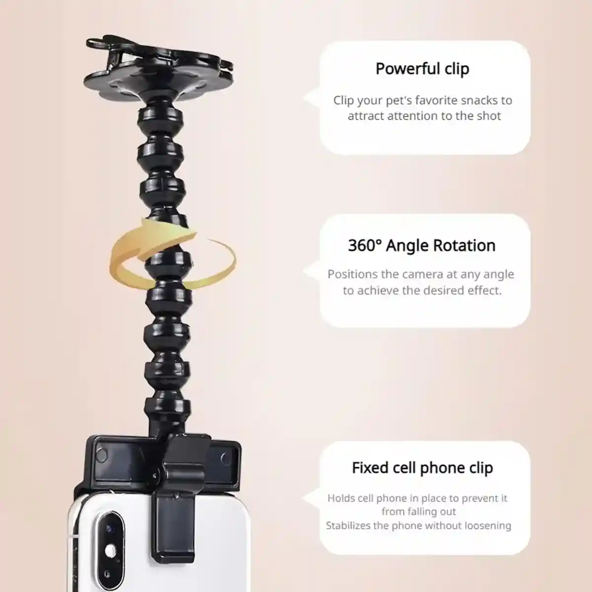 Pet Selfie Stick Smartphone Clip For Perfect Pet Photos - Image 9