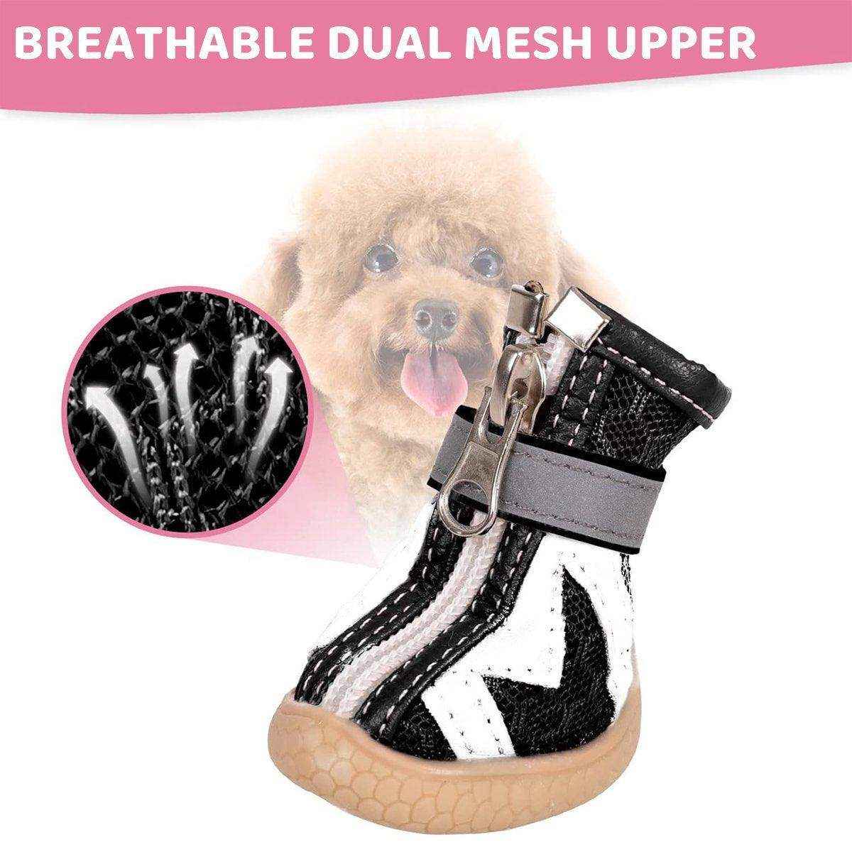 4PCS Dog Shoes Teddy Bears Soft Sole Shoes Small Dog Puppy Anti-Breathable Shoes - Image 5