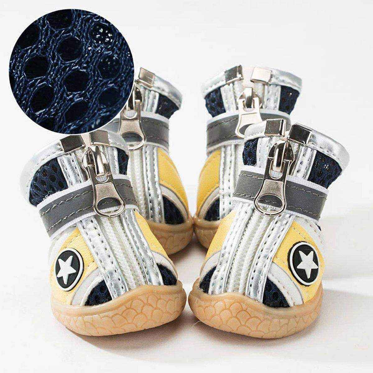 4PCS Dog Shoes Teddy Bears Soft Sole Shoes Small Dog Puppy Anti-Breathable Shoes - Image 9