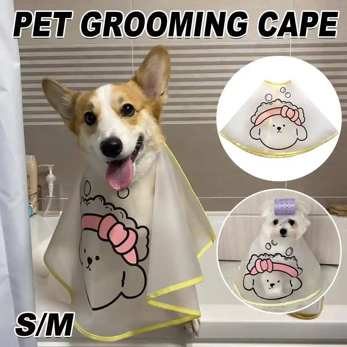Pet Shop Bath Cleaning Pet Dog Cat Cleaning Tearmarks Hair Cloth Cover Pet Supplies - Image 2
