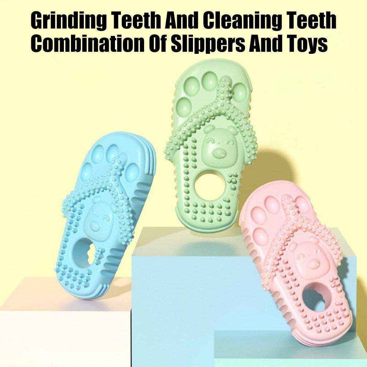 Pet Toys Bite Slippers Dog Chewing Molars Bite Resistant Cleaning Toys Cat Toys - Image 4