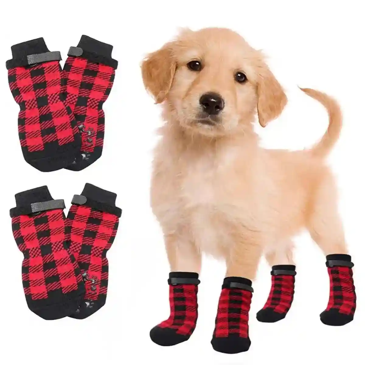 Pet Socks Christmas Dog Socks Warm With Non-slip Bottom - Image 5