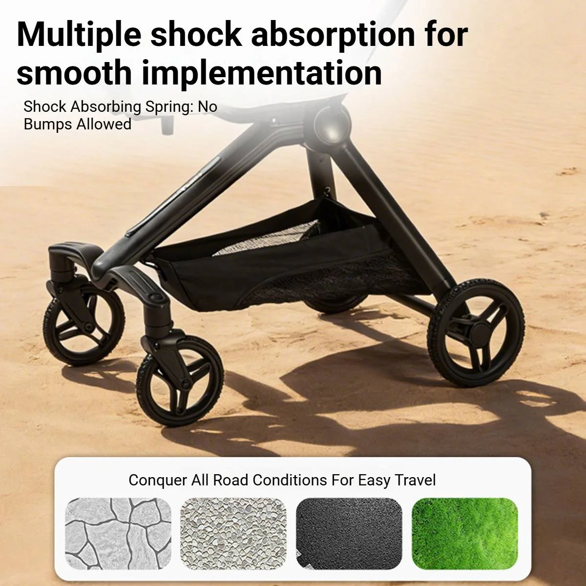 Pet Stroller Lightweight Foldable Pet Travel Stroller - Image 5
