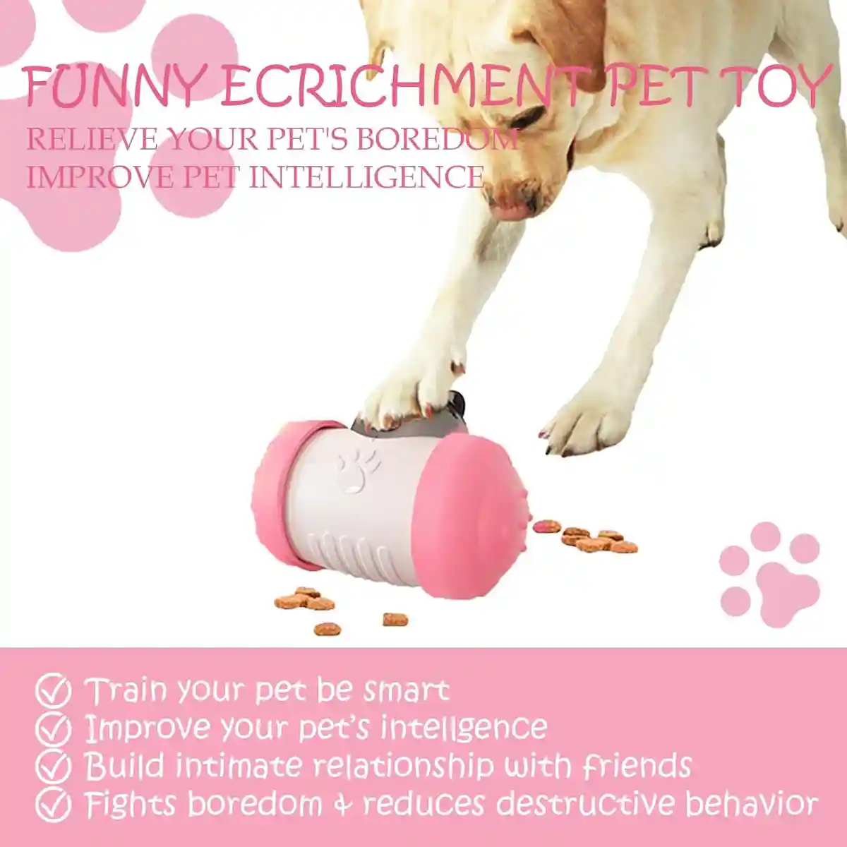 Pet Swing Dispensing Toy for Dogs Chew Resistant Interactive Treat Dispensing Dog Toys - Image 7
