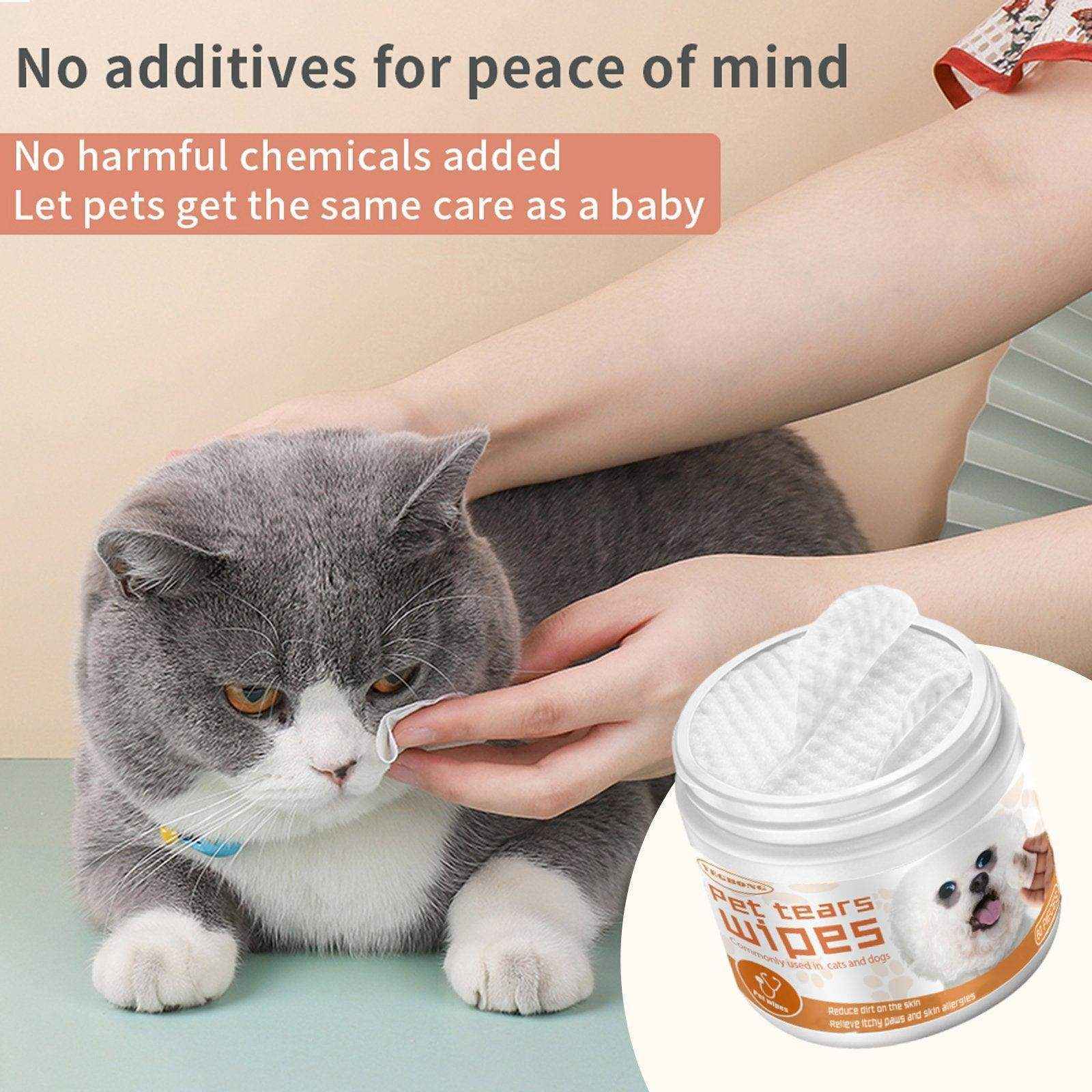 Pet Tear Stain Wipes Effective Cleaning for Dogs and Cats' Eyes - Image 11