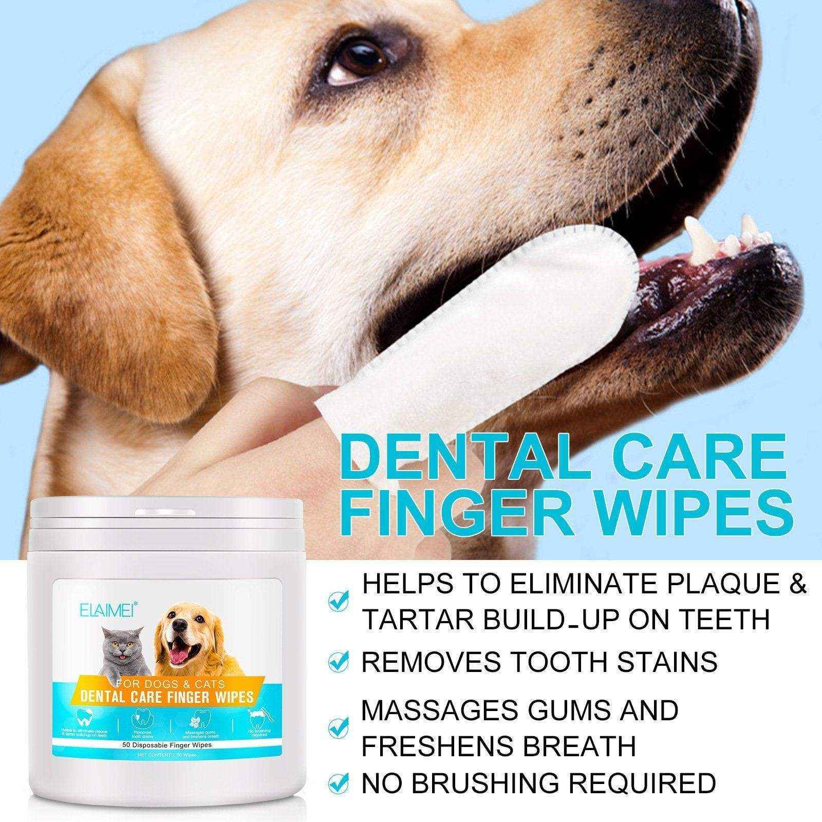 50pcs Pet Teeth Cleaning Finger Wipes - Image 13
