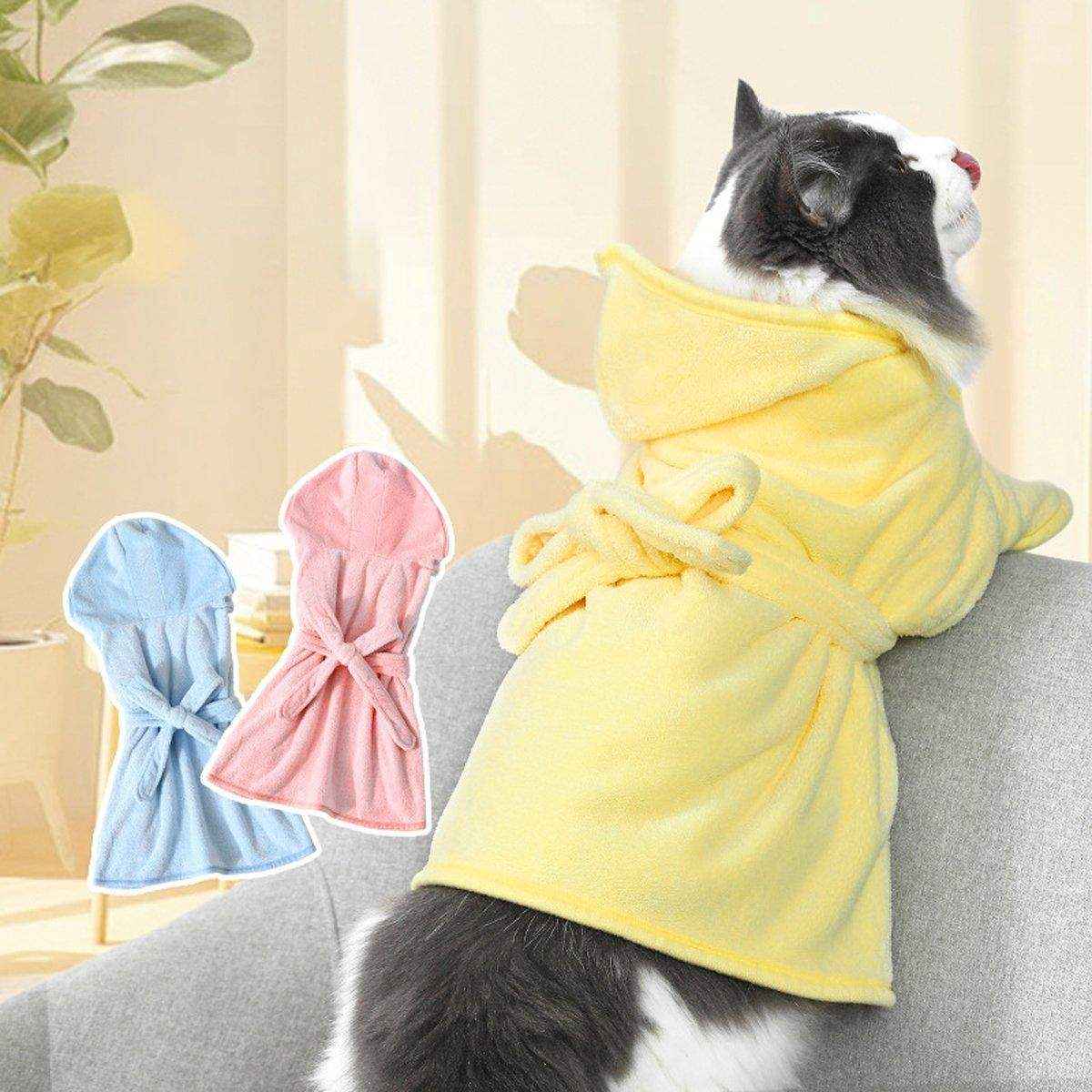 Absorbent Dog and Cat Bath Towel Microfiber Pet Bathrobe - Image 5