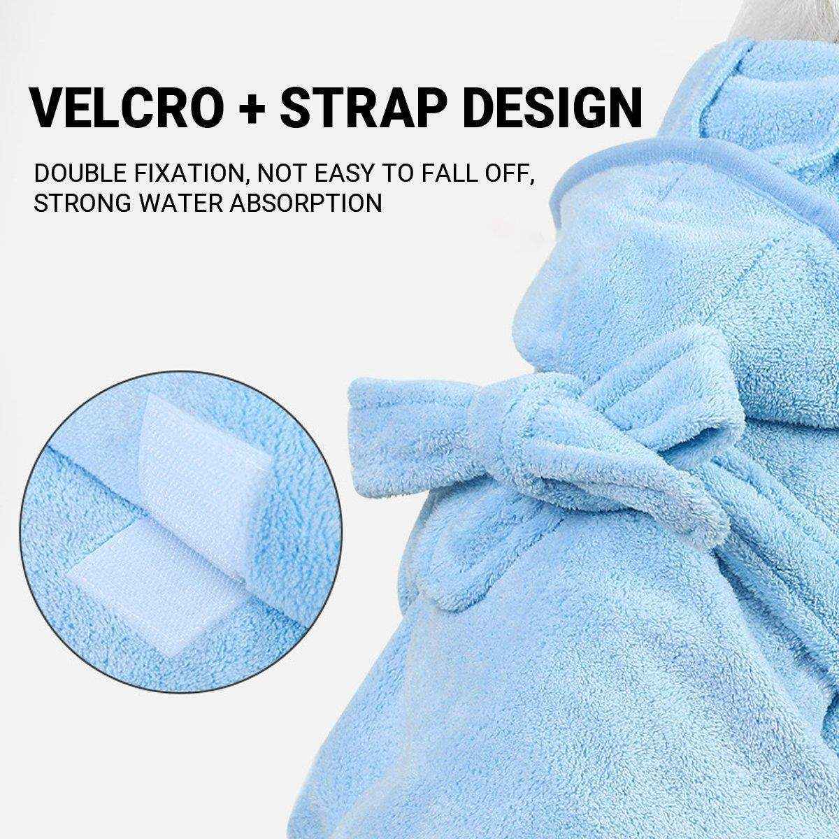 Absorbent Dog and Cat Bath Towel Microfiber Pet Bathrobe - Image 6