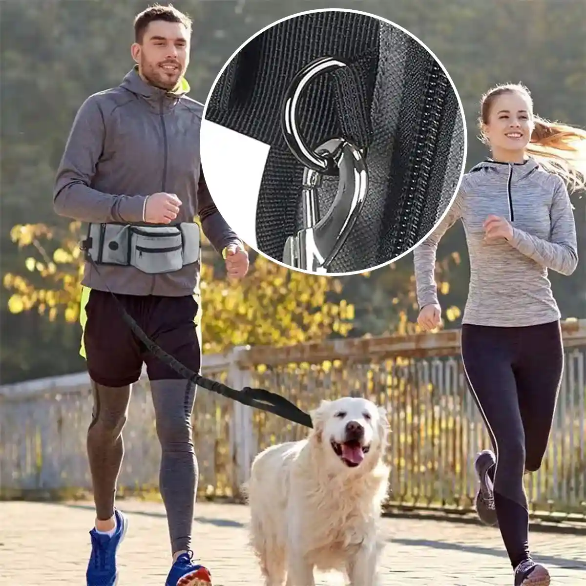 Dog Treat Pouch Adjustable Dog Walking Waist Bag with Pockets - Image 10