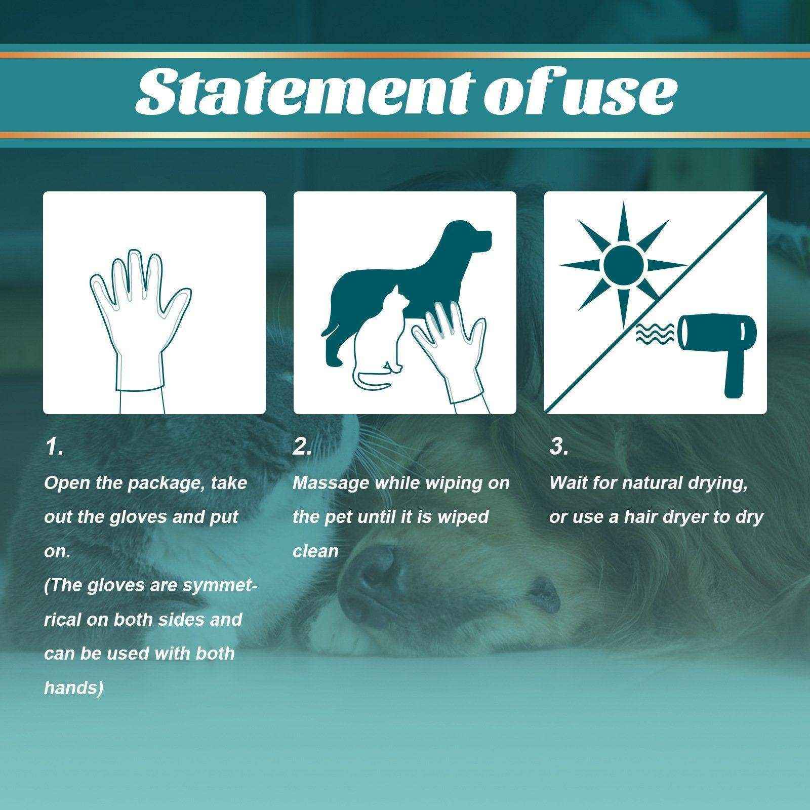 Pet Wash-free Cleaning Gloves - Image 9