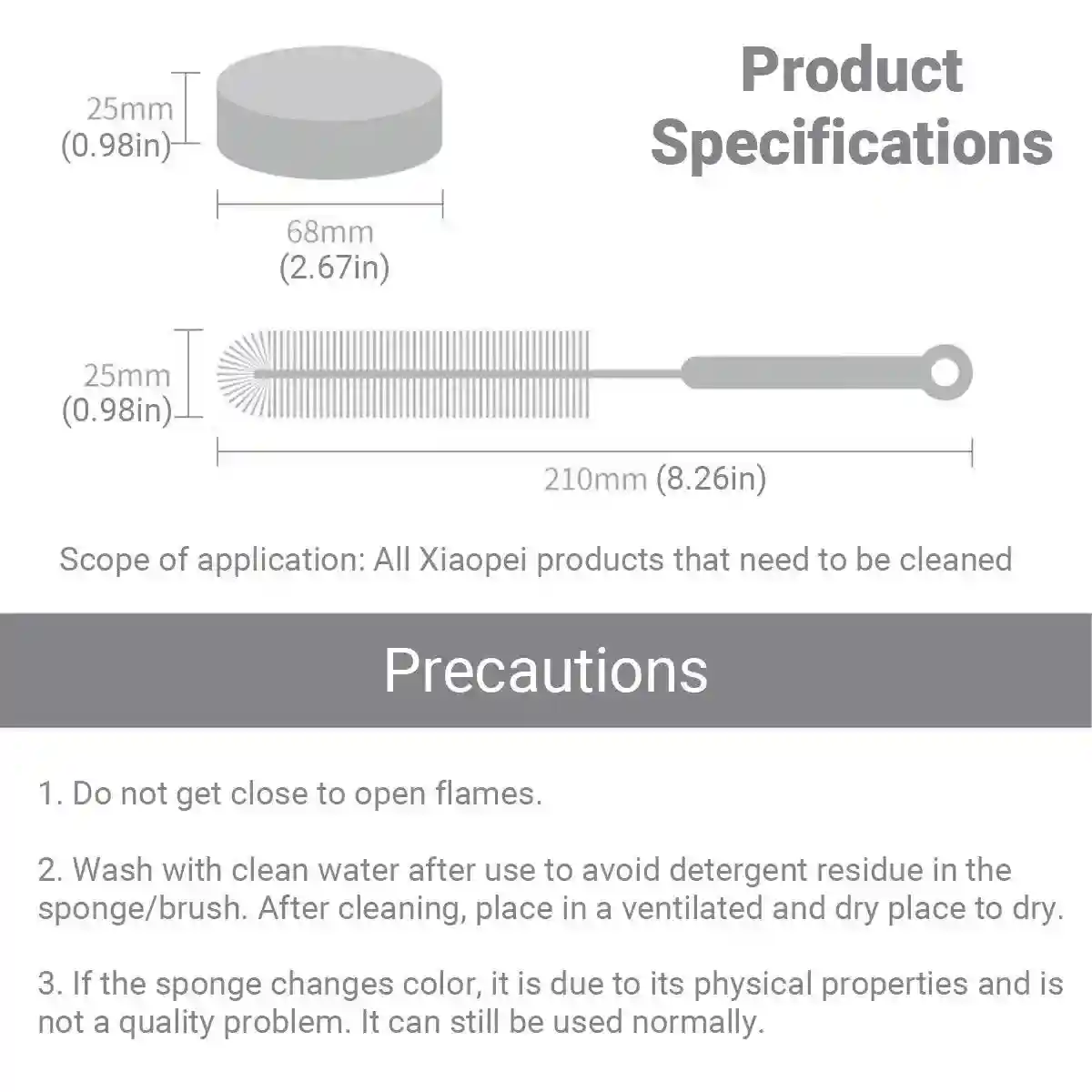 PETKIT Dual-Use Brush & Sponge for Pet Bowls & Water Dispensers - Image 8