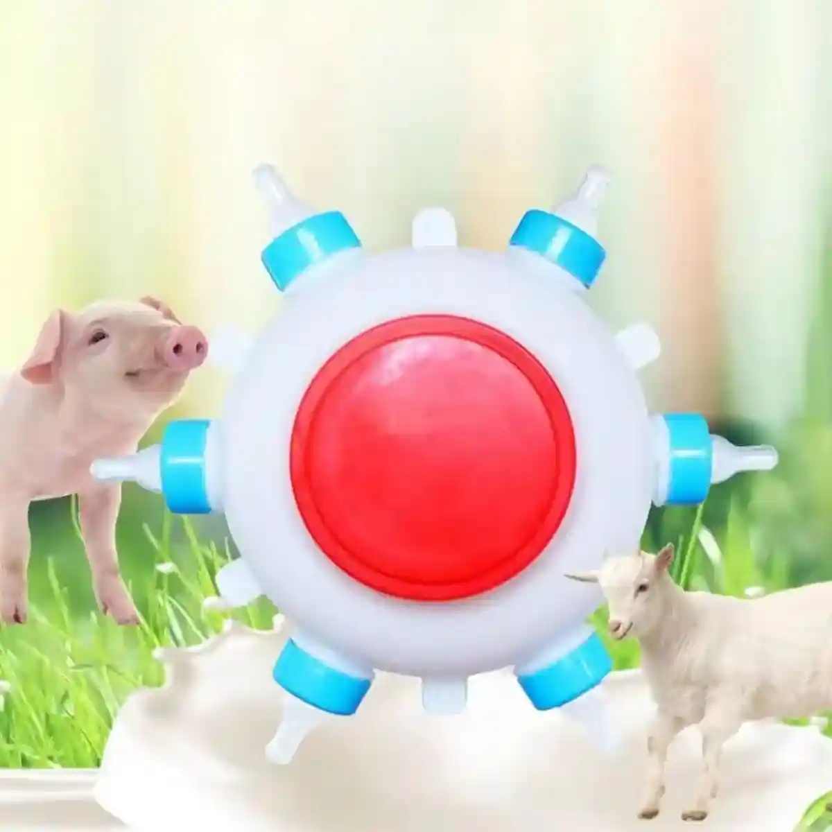 Piglet Milk Feeder 2.5L Large Capacity with 6 Soft Silicone Teats - Image 7