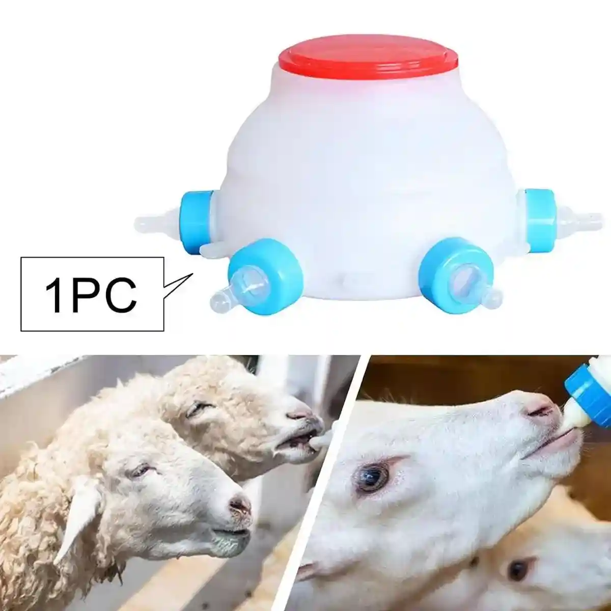 Piglet Milk Feeder 2.5L Large Capacity with 6 Soft Silicone Teats - Image 8
