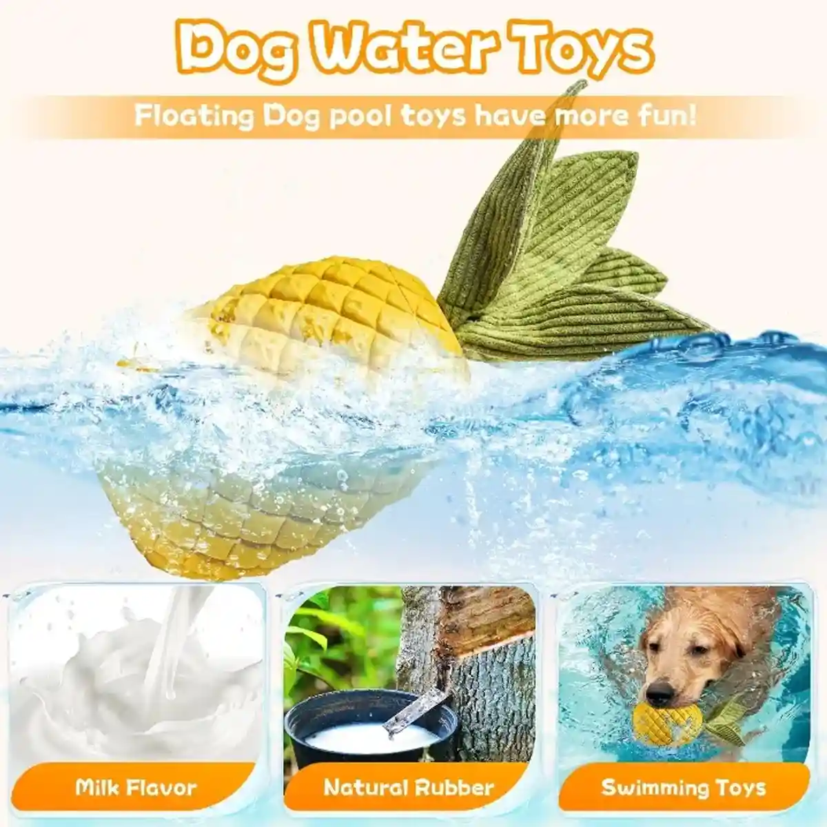 Durable Pineapple Dog Chew Toy Squeaky & Teeth Cleaning Toy - Image 11