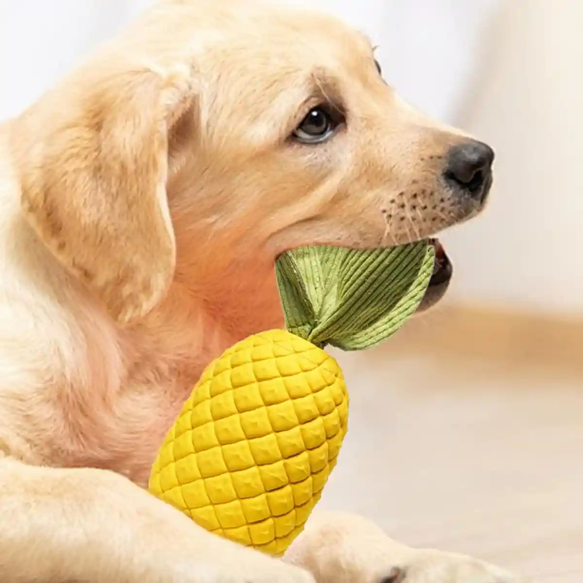 Durable Pineapple Dog Chew Toy Squeaky & Teeth Cleaning Toy - Image 14