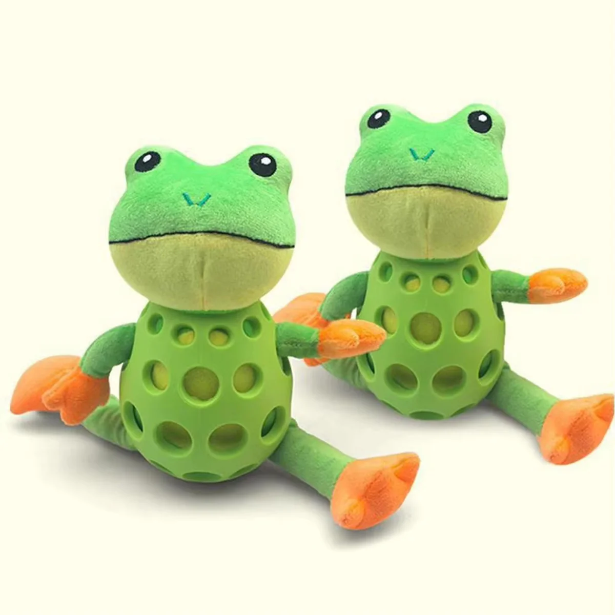 Plush Dog Toy Squeaky Frog Chew Toy - Image 10